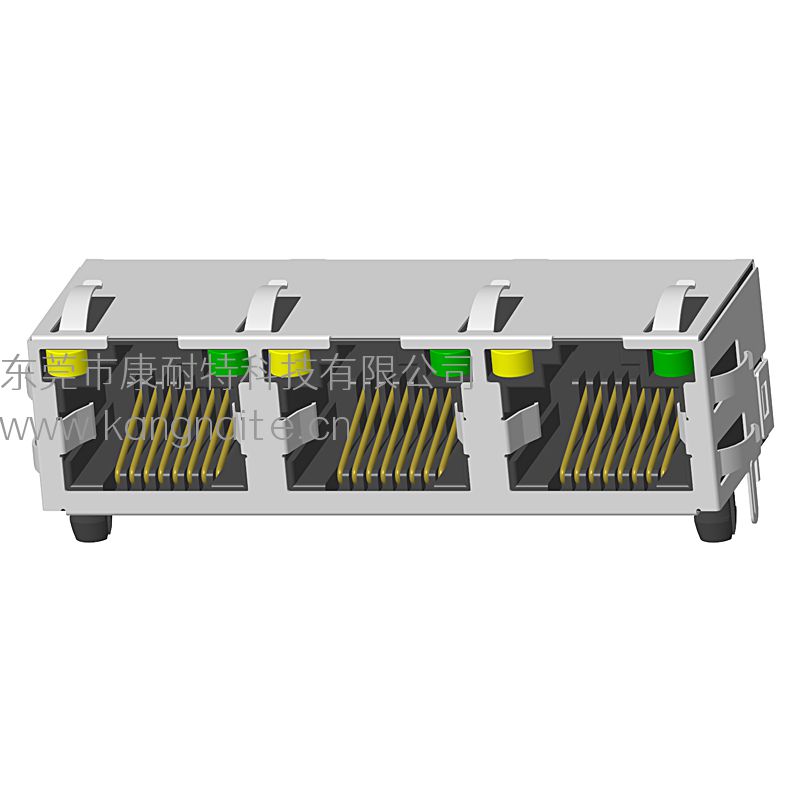 RJ45 56带灯屏蔽
