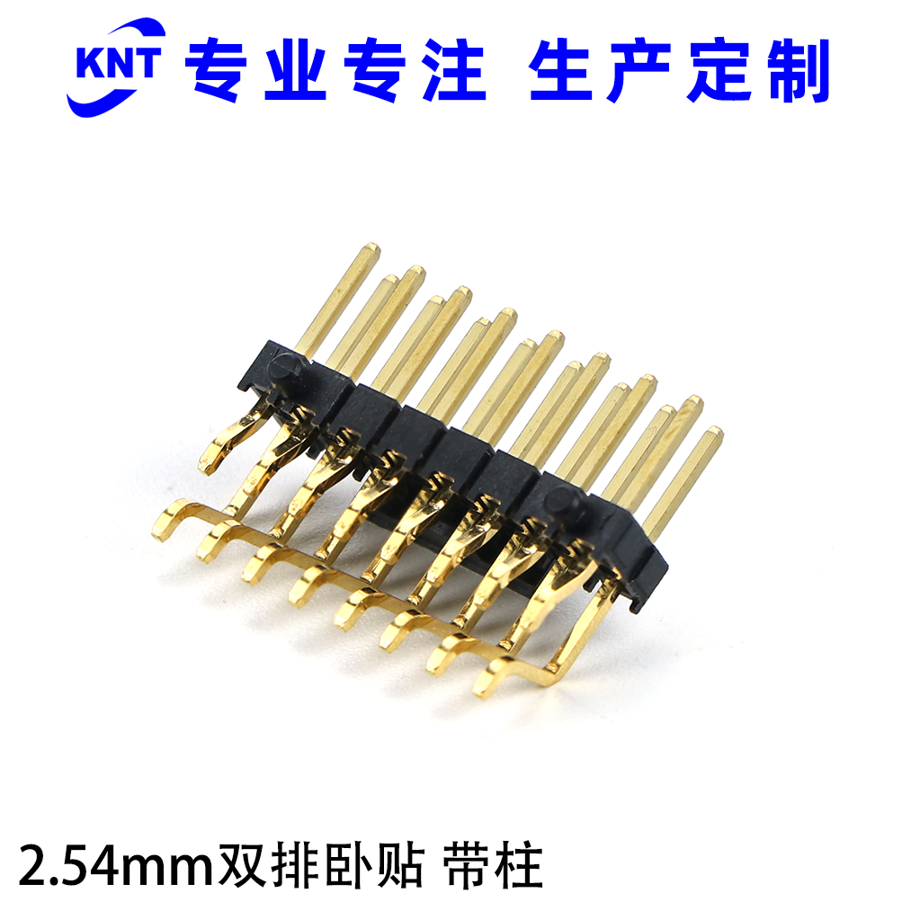 2.54双排卧贴-带柱